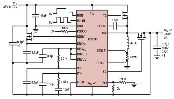 Application Circuit Diagram - Analog Devices Inc. LTC389x Synchronous DC/DC Controllers Application Circuit Diagram - Analog Devices Inc. LTC389x Synchronous DC/DC Controllers