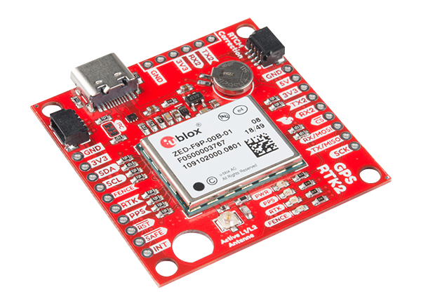 Qwiic GPS-RTK2 Board (ZED-F9P) - SparkFun | Mouser