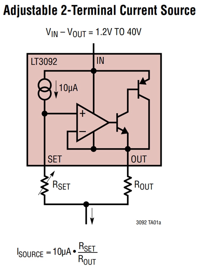 LT3092 Programmable 2Terminal Current Source ADI Mouser